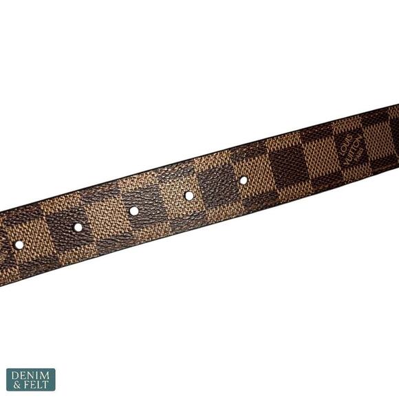 Louis Vuitton Unisex Damier Ebene PARIS Graphite‎ Buckle Belt 100/40 AUTHENTIC main image 11